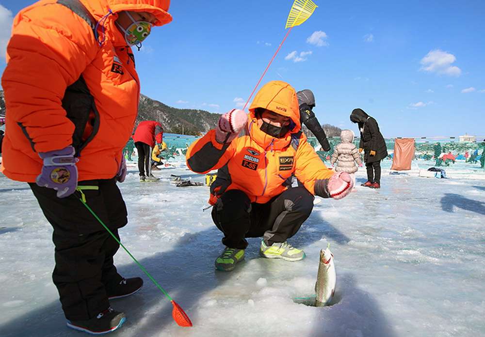 Tham gia lễ hội câu cá tại Pyeongchang
