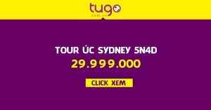 Tour Úc 5N4D 29.999.000