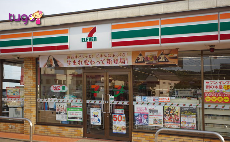 7-Eleven là cửa hàng tiện lợi mà du khách có thể đổi tiền mặt trong những trường hợp cần thiết