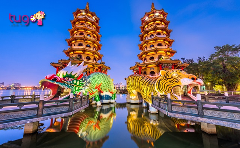 Cận cảnh kiến trúc độc đáo của đền Long Hổ nổi tiếng Đài Loan