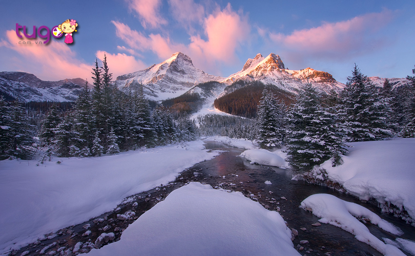 Cận cảnh vẻ đẹp hùng vĩ của dãy núi tuyết Rockies
