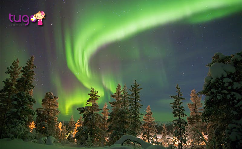 Du lịch đến Abisko, Thụy Điển, du khách sẽ có cơ hội chiêm ngưỡng những dải cực quang tuyệt đẹp