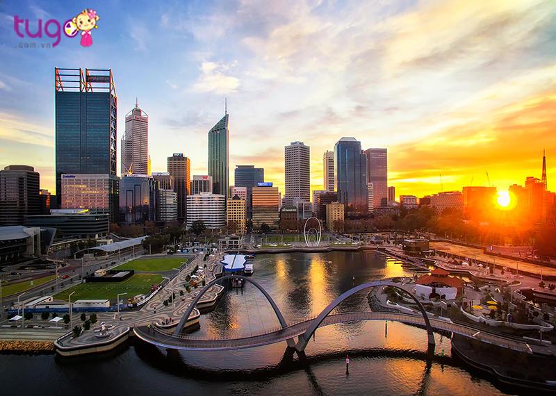 Buổi sáng trong lành và yên bình tại thành phố Perth