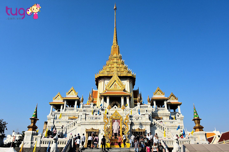Chùa phật vàng ngôi chùa lớn nhất thế giới là địa điểm du lịch không thể bỏ qua trong chuyến hành trình đến Thái Lan