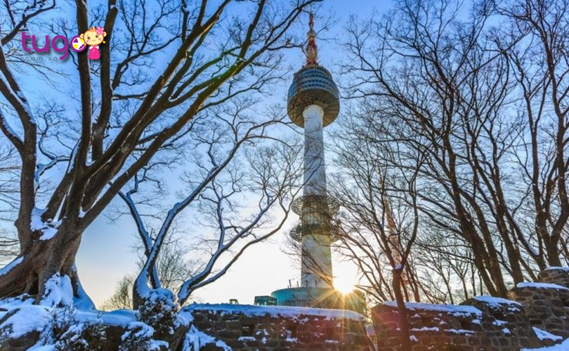 Khung cảnh mùa đông đẹp mắt tại tháp Namsan