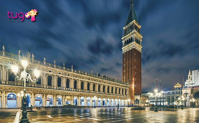 Kiến trúc đẹp mắt của thư viện Biblioteca Nazionale Marciana ở Venice