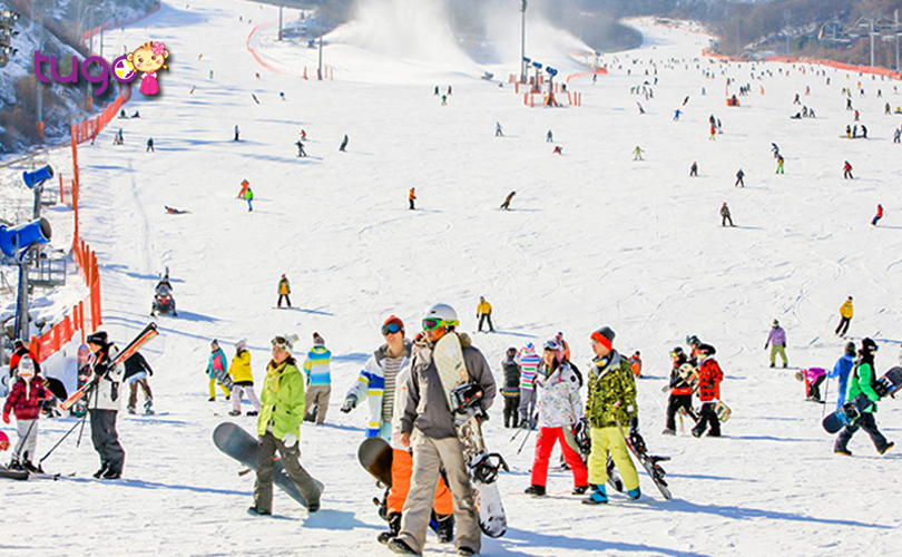 Konjiam Resort, khu trượt tuyết lớn nhất ở vùng lân cận Seoul