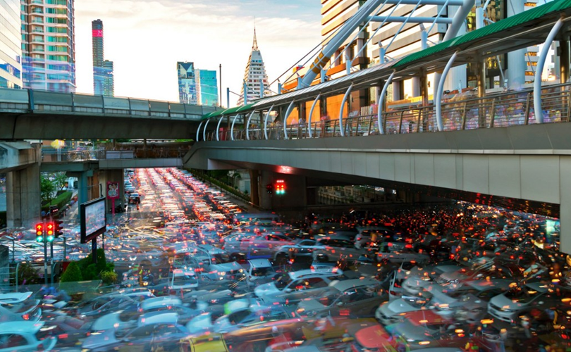 Kẹt xe là nỗi ám ảnh ở Bangkok vào những giờ cao điểm