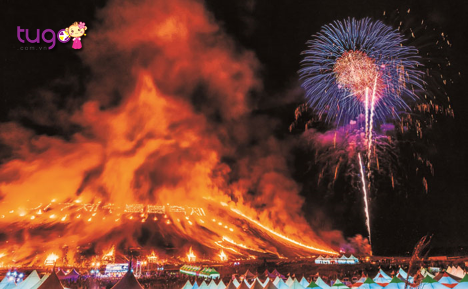 Lễ hội lửa Jeju là một trong những lễ hội truyền thống đặc sắc nhất ở Hàn Quốc vào mùa xuân