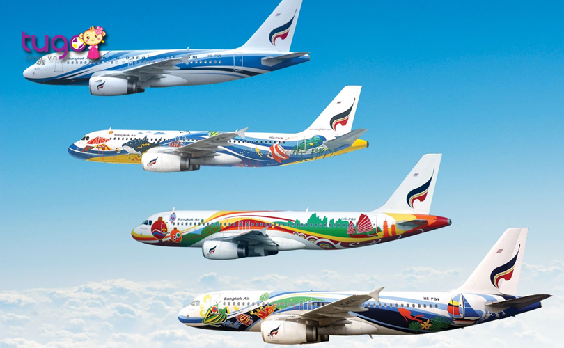 Máy bay là phương tiện phổ biến và tiện lợi để du lịch đến Bangkok