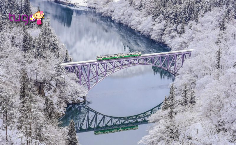 Tadami ở Fukushima là một trong những điểm đến mùa đông tuyệt đẹp ở đất nước Nhật Bản