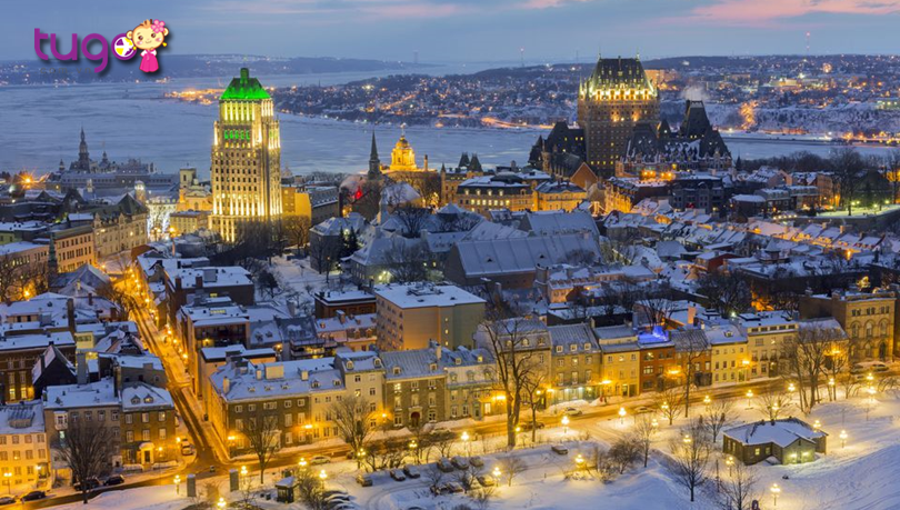 Thành phố Quebec là một điểm đến hấp dẫn mà du khách không nên bỏ lỡ khi du lịch Canada vào mùa đông