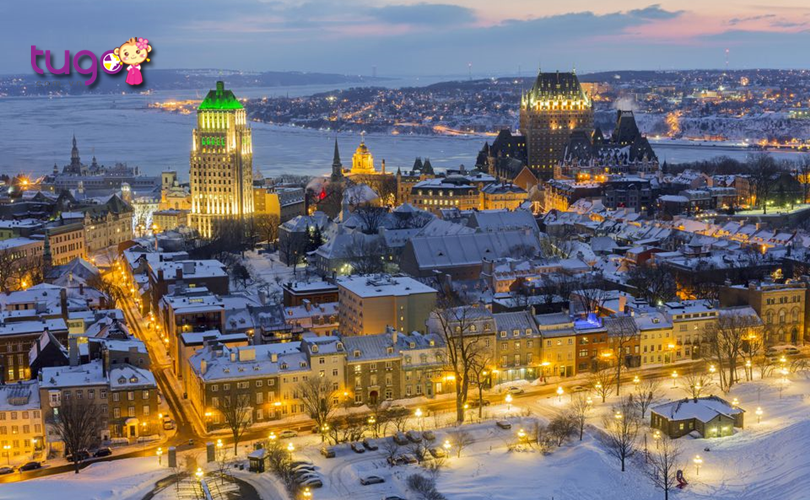 Thành phố Quebec là một điểm đến hấp dẫn mà du khách không nên bỏ lỡ khi du lịch Canada vào mùa đông