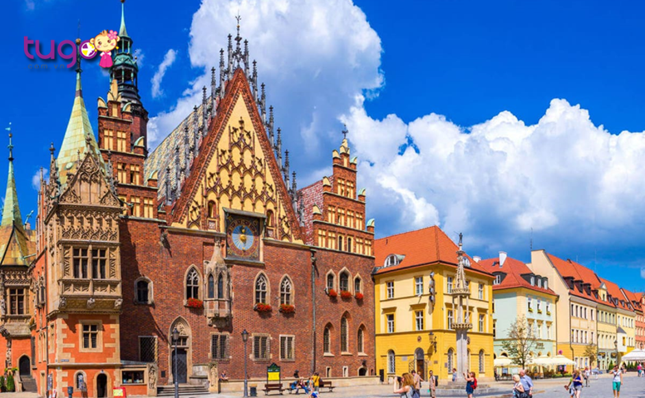 Thành phố Wroclaw hấp dẫn bởi những tòa nhà có kiến trúc vô cùng đẹp mắt