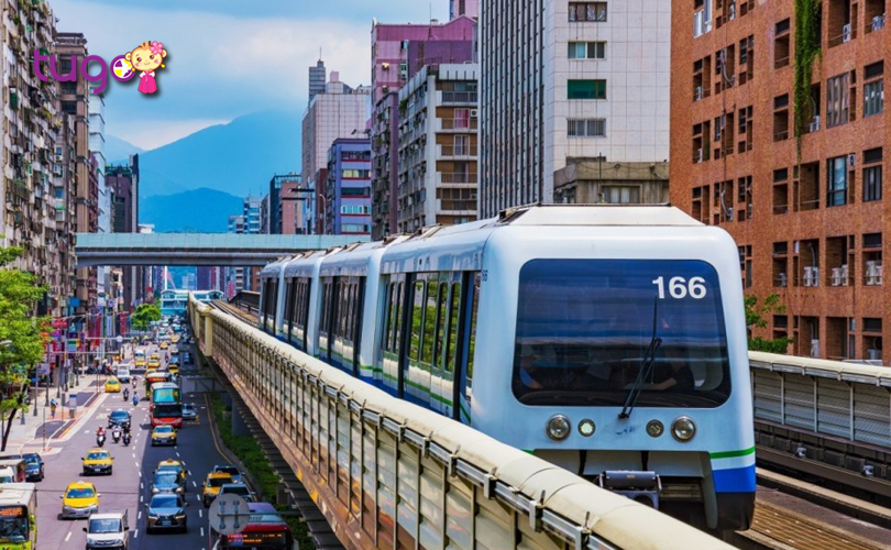 Tàu MRT là phương tiện di chuyển tiện lợi và tiết kiệm hàng đầu ở Đài Loan