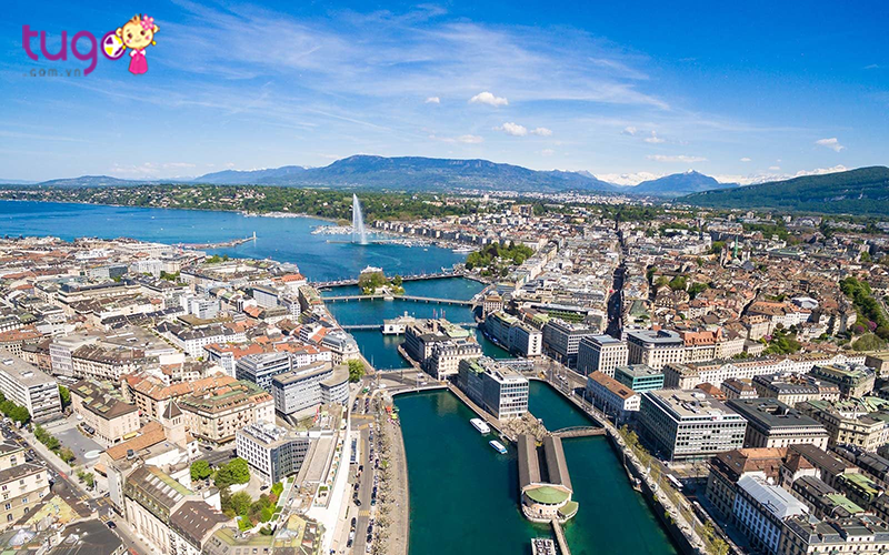 Một góc thành phố Geneva