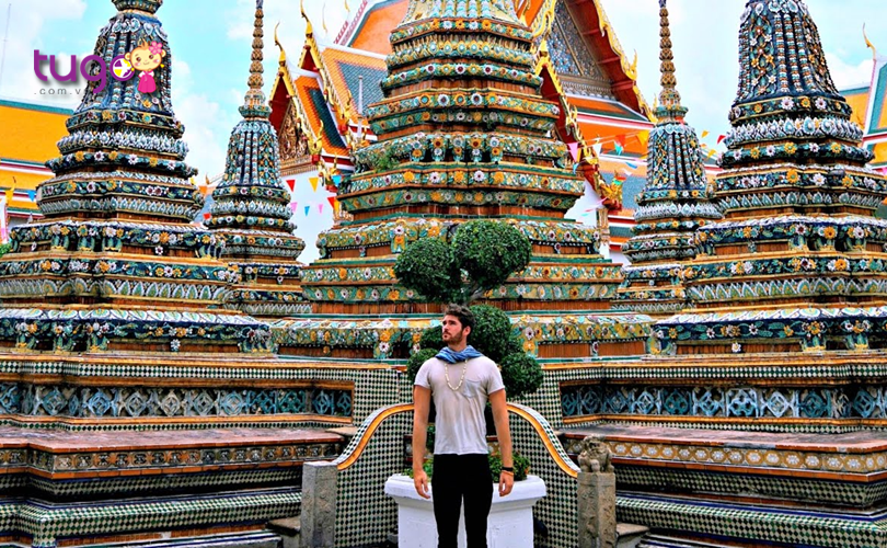 Với vẻ đẹp ấn tượng nên chùa Wat Pho còn là một địa điểm check-in “cực hot” trong thời gian gần đây