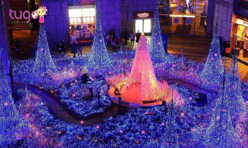 Giáng Sinh ở Nhật Bản lung linh với nhiều ánh đèn trang trí