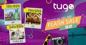 Tugo.com.vn dành nhiều khuyến mãi hấp dẫn chỉ có trong ngày 12/12